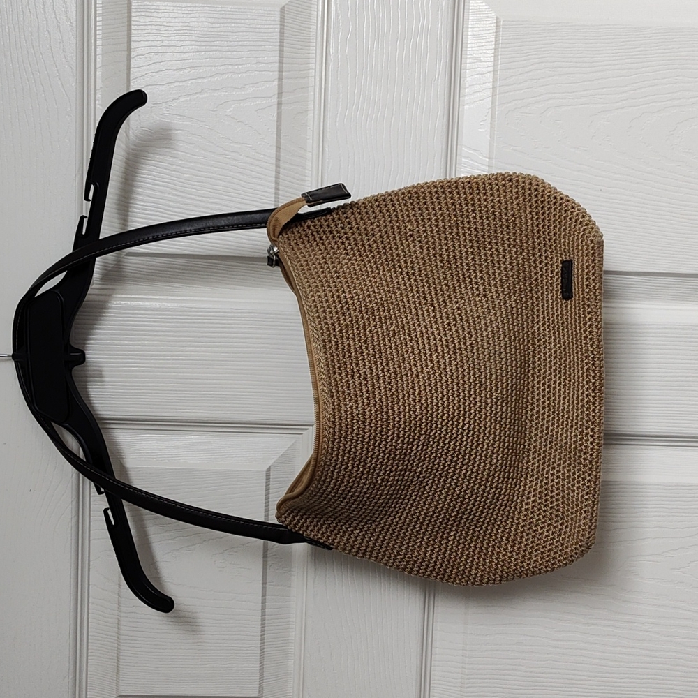 The Sak crochet shoulder bag leather strap